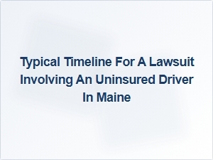 Lawsuit Timeline for an Uninsured Maine Driver